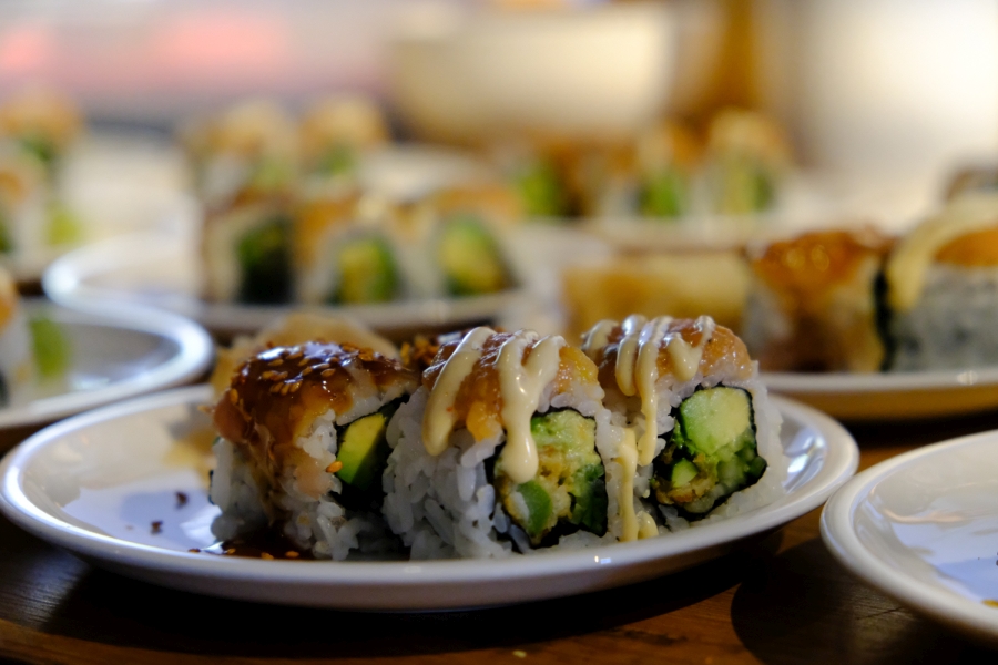 Es gab "Kinder-Gerichte" - und (natürlich?) Sushi